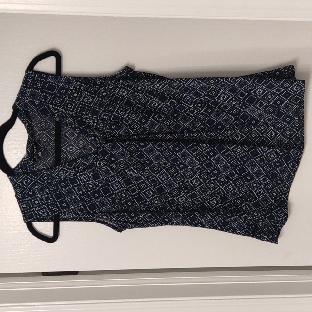 Blue work blouse